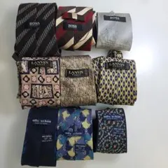BOSS　LANVIN　mila schon　高額ネクタイ　9本セットのサムネイル