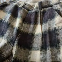 チェックレディースパンツ