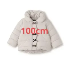 petit main 【洗える】中綿リボンジャケット アイボリー 100