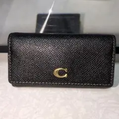 ✨美品✨COACHレザーキーケース 黒 ゴールド金具