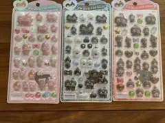 モンチッチ うるちゅるPOP SEAL ぷっくりシール 3点セット