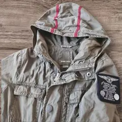 DIESEL フード付きジャケット オリーブグリーン　サイズ8のサムネイル