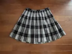 EASTBOY グレー系チェック プリーツスカート