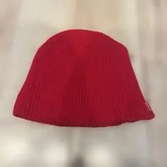Supreme ニット帽 赤　ビーニー　シュプリーム
