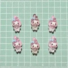 ネイルパーツ デコ マイメロディ 6P 立ち キャラクターのサムネイル