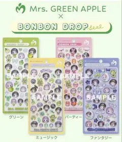 Mrs. GREENAPPLE　ボンボンドロップシール4種 ミセス ボンドロ