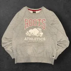 90s 00s ROOTS ロゴビッグプリントスウェット　カナダ　古着