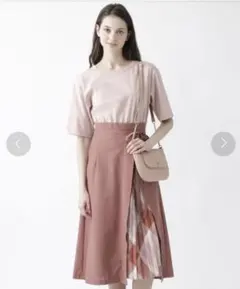 クリーニング済♡バーバリーブルーレーベル クレストブリッジ　ピンクワンピース
