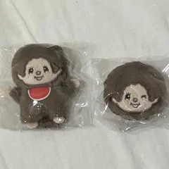 【新品未開封】モンチッチ ぬいぐるみバッジ 2点セット