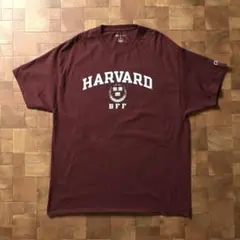 チャンピオン　ハーバード大学　カレッジロゴTシャツ　XL　バーガンディ　マルーン