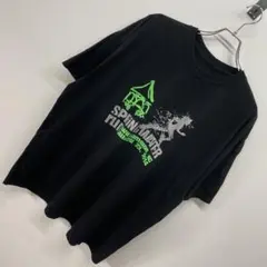 【GILDAN】半袖Tシャツ 黒 2XL バックプリント 企業ロゴ 両面プリントのサムネイル