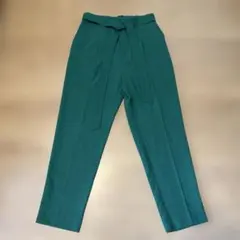 【VIS/ヴィス】ウォッシャブルフラノ テーパードパンツ ベルト付