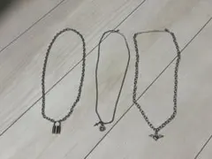 メンズ ネックレス 3点セット パドロック ハートウィングのサムネイル