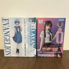 新劇場版エヴァンゲリオン 綾波レイ　マリ　学校制服 フィギュア