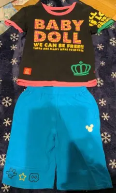 ベビードール　ハーフパンツ　セット　半袖　男の子　女の子　男女兼用
