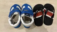 미키 하우스 미즈노 키즈 슈즈 14cm 랄프 로렌 비치 샌들 세트