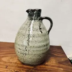 倉敷 酒津焼/さかつ焼　持ち手付き酒注 徳利 民藝 陶器 窯印あり　倉敷民藝