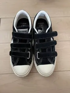 コンバース　サイズ9 （27.5 ）　ブラック　スウェード　ベルクロ