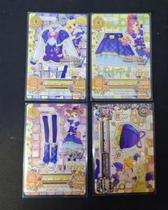 アイカツ！　2014年2弾　ノーマル　チョコポップスクープコーデ　4枚セット