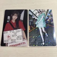 LE SSERAFIM ウンチェ SPAGHETTI トレカ ステッカー セット