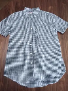 お安く!⭕️BROWNY ギンガムチェック 半袖シャツ サイズ : L