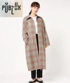 値下げ〇極美品♡パブリュクス◆定価6万◆ビッグシルエット ロングコートのサムネイル