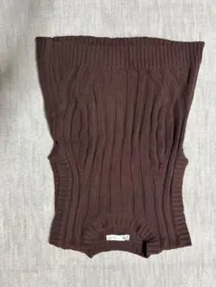 ZARA ブラウン リブ編み ノースリーブ M