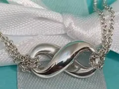 ティファニー インフィニティ ネックレス シルバーダブルチェーン