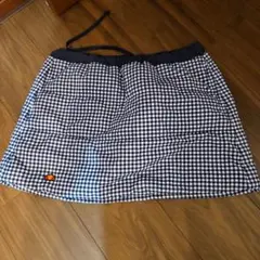 ellesse ギンガムチェック スカート M
