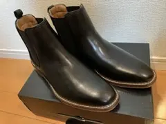 限界値下げ！【未使用】[フォクスセンス] 黒レザー サイドゴアブーツ