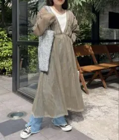 【新品未使用（タグあり）】 チャオパニックティピー　シアー　ワンピース　長袖