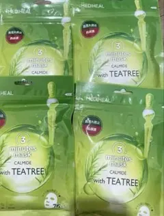 メディヒール 3ミニッツマスク カーマイド with ティーツリー　7枚×4袋