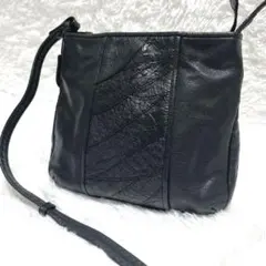 【美品】IBIZA ショルダーバッグ クロスボディ レザー オーストリッチ