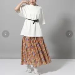 JEANASIS ボカシガラプリーツスカートのサムネイル