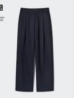 UNIQLO ブラッシュドジャージータックワイドパンツ