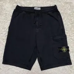 STONE ISLAND スウェット　ショートパンツ　ブラック　Sサイズ
