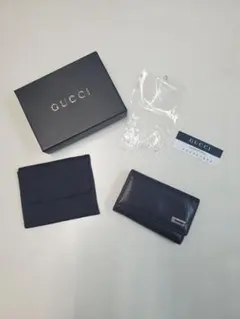 GUCCI キーケース ブラック レザー　グッチ　黒のサムネイル