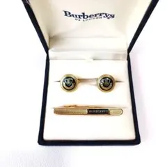 BURBERRYバーバリー タイピン カフスセット ゴールド　ロゴ　小物　メンズのサムネイル