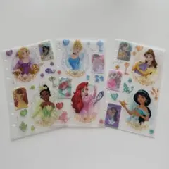 ディズニープリンセス シール 3シートセット