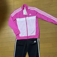 adidas ピンク/ホワイト ジャージセット　150 新品