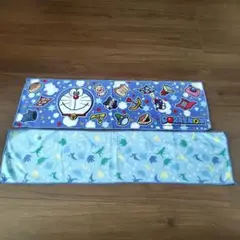 ドラえもん 恐竜　冷却マフラータオル 2枚組　スナップ付き