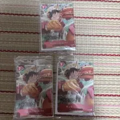 ONEPIECEワンピースカード モスバーガー モンキー・D・ルフィ　3枚