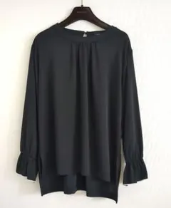 新品　GALLORIA ジョーゼット 長袖シャツ　LL　黒