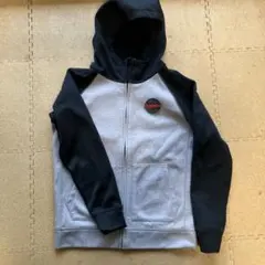 Burton キッズ M グレー/ブラック　ボンディングパーカー
