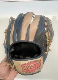 超希少エラー品】ZETT プロモデル 軟式グローブ 旧ロゴ ワッペン逆付