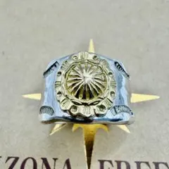 美品　アリゾナフリーダム　k18付きリング　R-14b 21号　定価126280