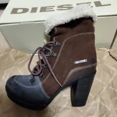 【新品】 定価39,900 DIESEL ボア　ストレッキングブーツ 箱付