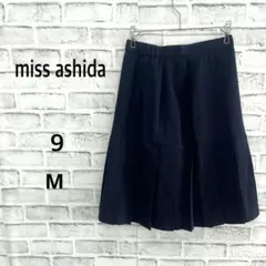 ☆miss ashida ミスアシダ フレアスカート ネイビー M ウール100のサムネイル