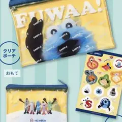 スンスン　スシロー　クリアポーチ　シール