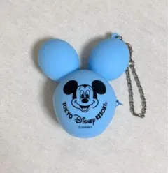 ディズニーランド　ミッキーマウスバルーン　キーチェーン　ブルー